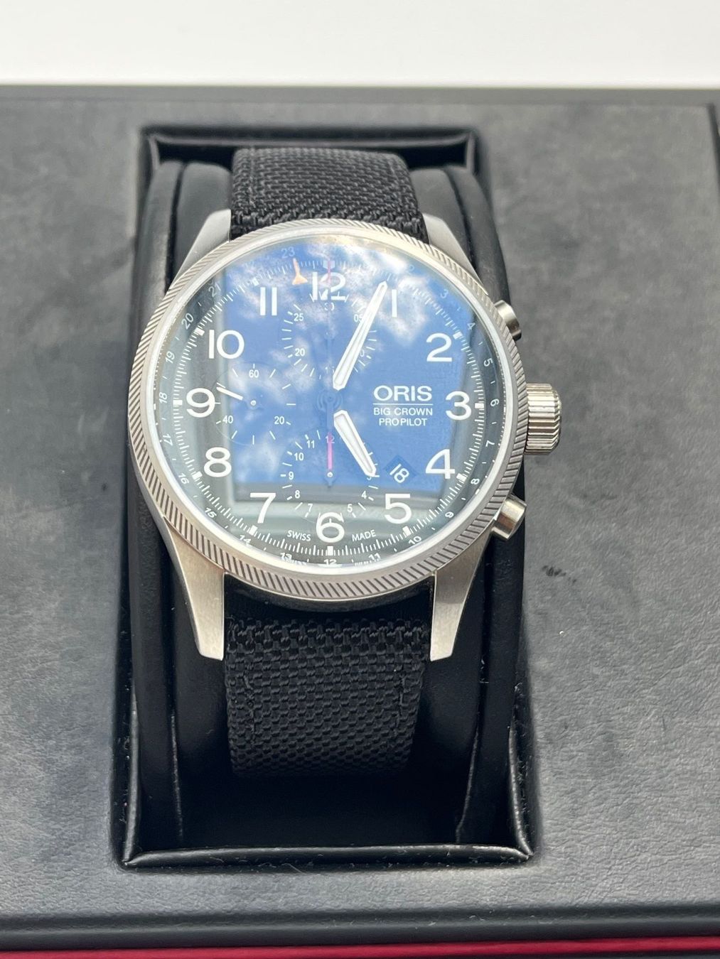 Oris Orologi: Oris Big Crown ProPilot Chronograph GMT – Usato da Würenlos venduto da padcall