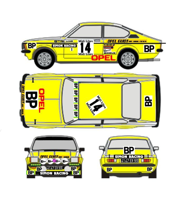 Sticker: DECALS 1/43 OPEL KADETT CLARR – Nuovo (secondo la descrizione) da Lodrino venduto da gtv79 2