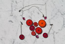 Magnifique ensemble collier et boucles d'oreille Swarowski