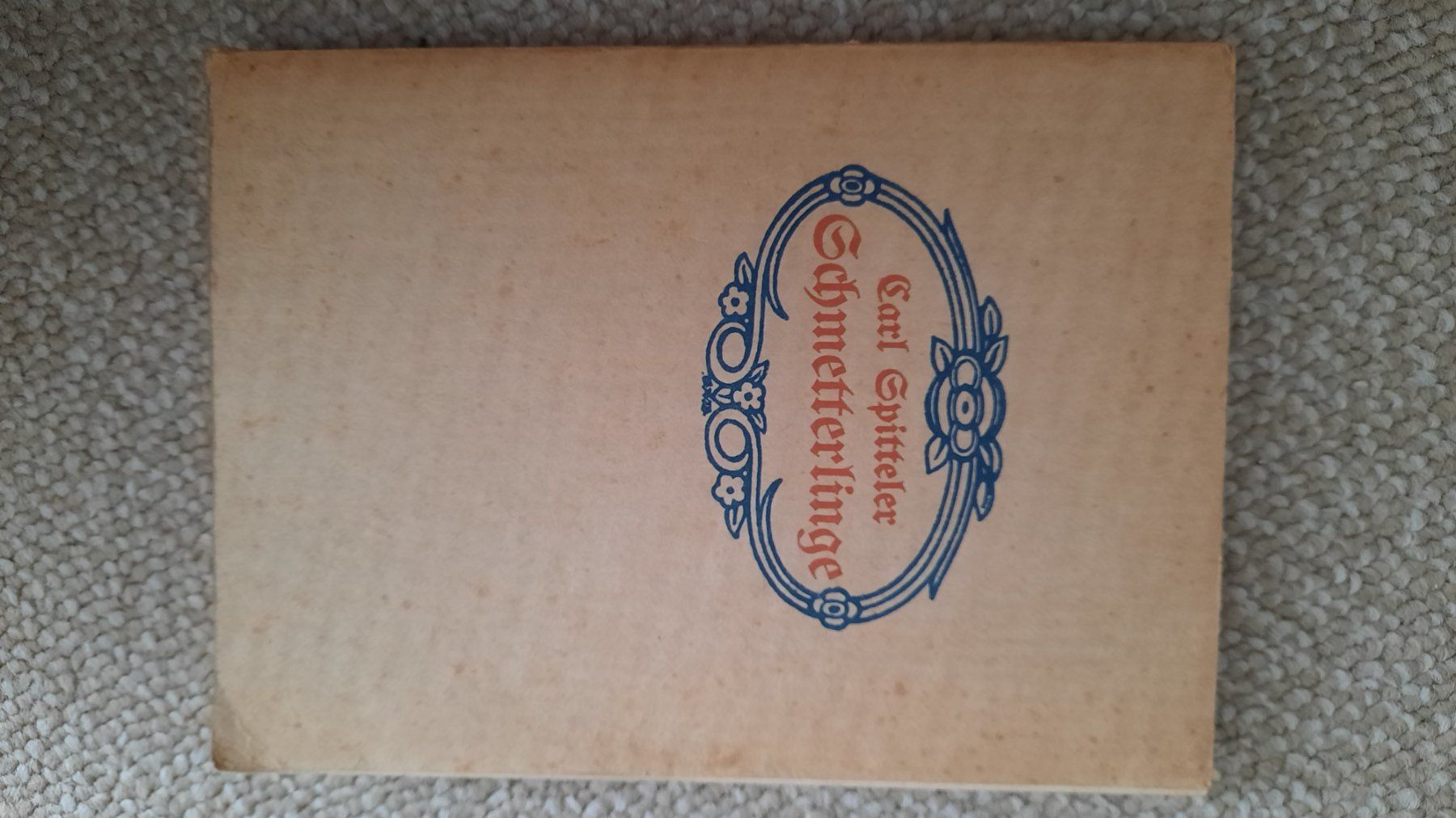 Libri: Carl Spitteler; Schmetterlinge, antikes Buch – Usato da Niederteufen venduto da Buecherwurm_70