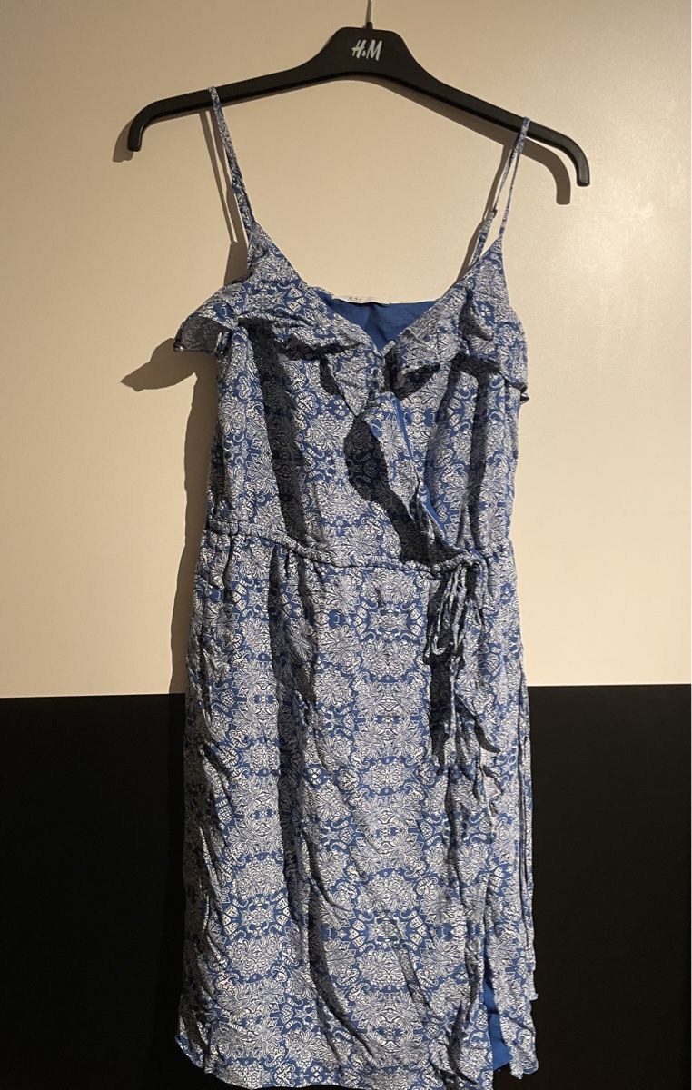 Esprit Kleider: Edc, Sommerkleid blau gemustert Gr. 34 – Gebraucht aus Zürich von Sonnenschein_