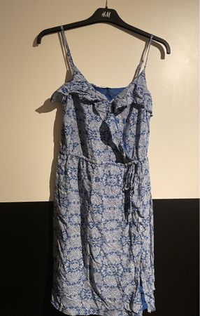 Edc, Sommerkleid blau gemustert Gr. 34