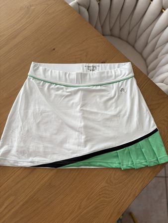 Gonna da tennis/padel bianca e verde taglia 44