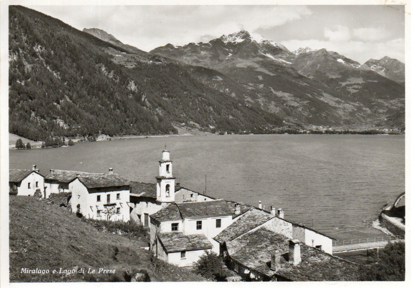 Cartoline postali: Miralago e Lago di Le Prese – Usato da Melano venduto da pisonsdro