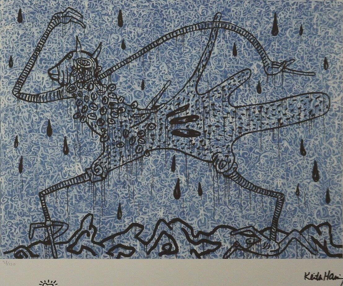 Foto & Immagini: KEITH HARING   HANDNUMMERIERT DRUCKSIGNIERT – Usato da Gersau venduto da kunst-online 1