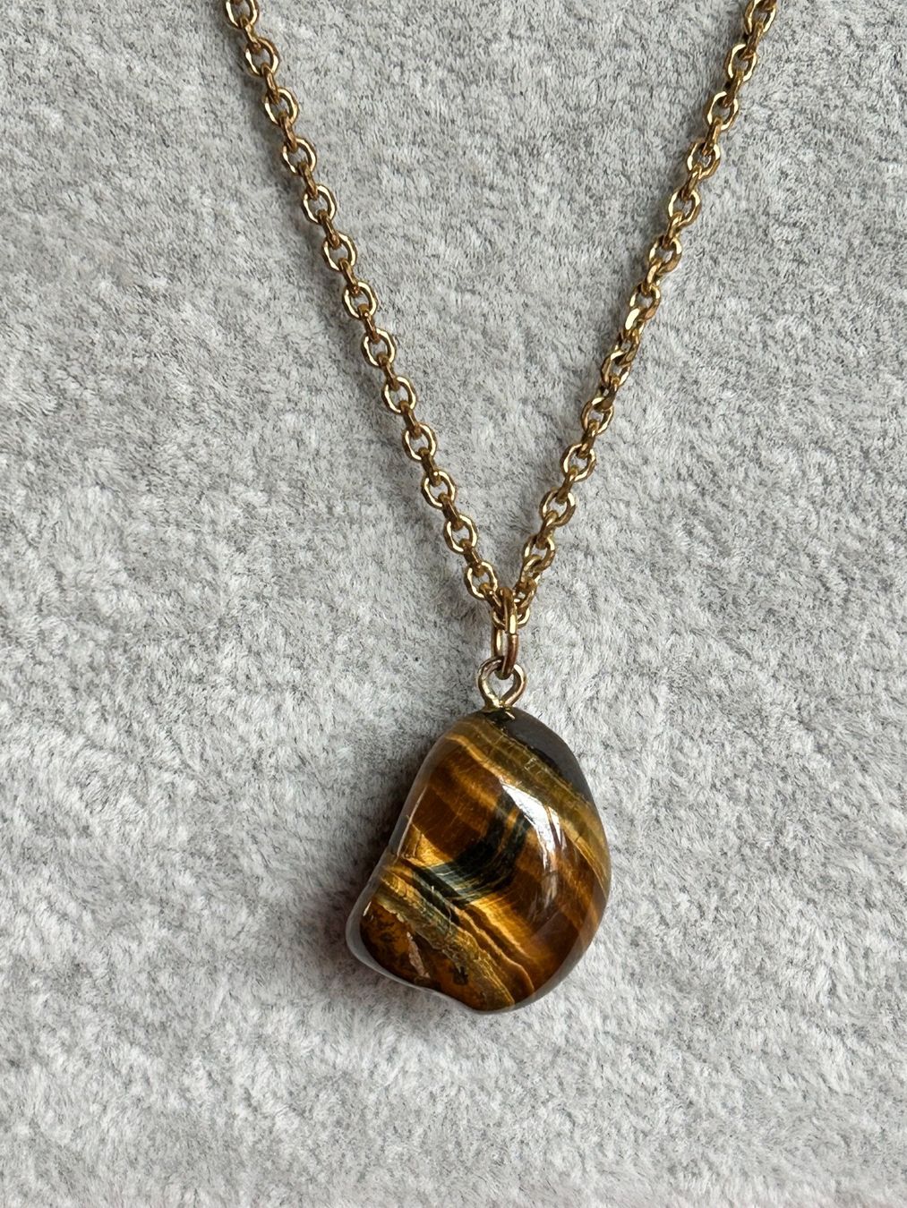 Ciondoli: Tigeraugen-Anhänger -Kette RETRO – Usato da Laufen venduto da Bellavitaboom 8