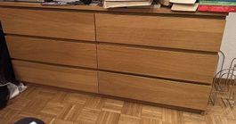 Malm Kommode Eichen Optik