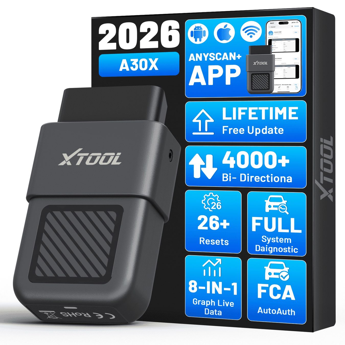 Scanner: A30X XTOOL ORIGINAL ANYSCAN A30X DIAGNOSE GERÄT – Nuovo e nell'imballaggio originale da Frauenfeld venduto da iphone6
