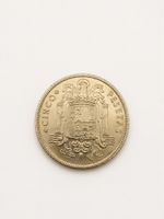 Spanien 5 Pesetas 1949 (50) – Francisco Franco – Original Sa