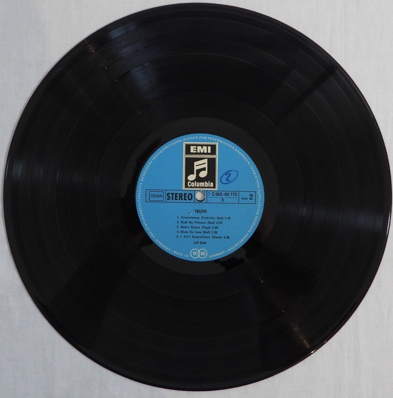 Dischi in vinile: JEFF BECK  TRUTH  LP 1969 – Usato da Dübendorf venduto da mar_85sd 4