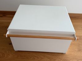 YAMAZAKI TOSCA Brotkasten - Weiss - Stahl/Holz - Modell 4376