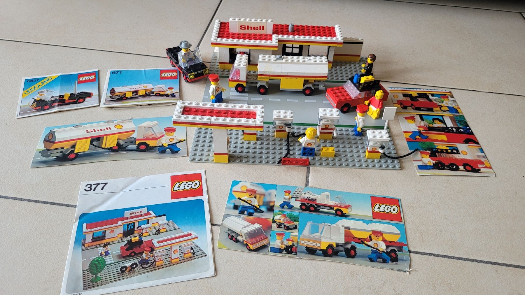 Lego Kit di costruzioni: Lego Shell Tankstelle 377, 671, 6627 – Usato da Magden venduto da FraMali76