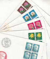 SBK J205 - J209 im 4er-Block FDC