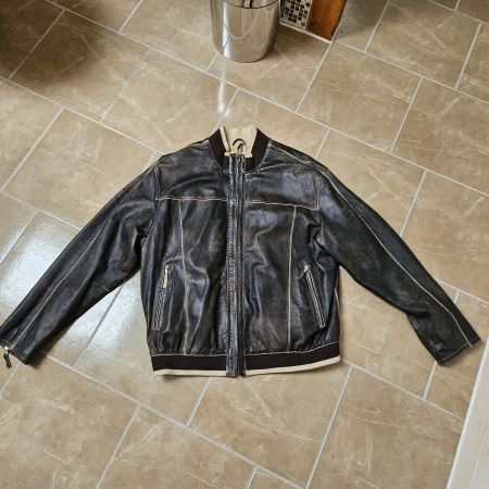 Lederjacke Nappaleder, Grösse XL Liberty Schild, Top