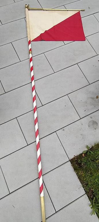 Bandiere: Bataillon Fahne mit Tragestange – Usato da Steinach venduto da Tsgweh 2