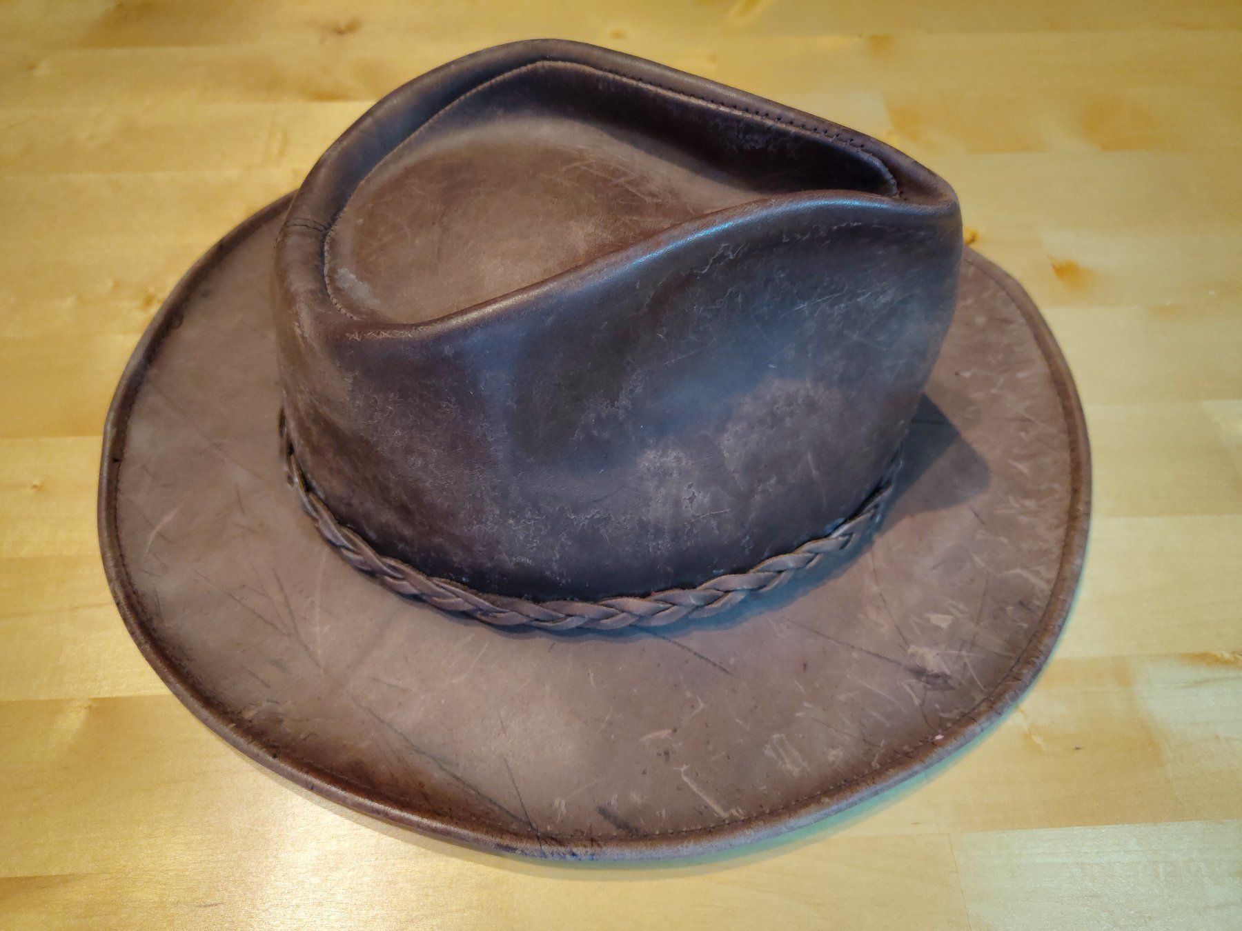 Hüte, Mützen & Caps: Lederhut Lagomarsino - Gr 61 – Gebraucht aus Kriens von Carvid 2