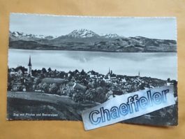 Zug mit Pilatus und Berneralpen
