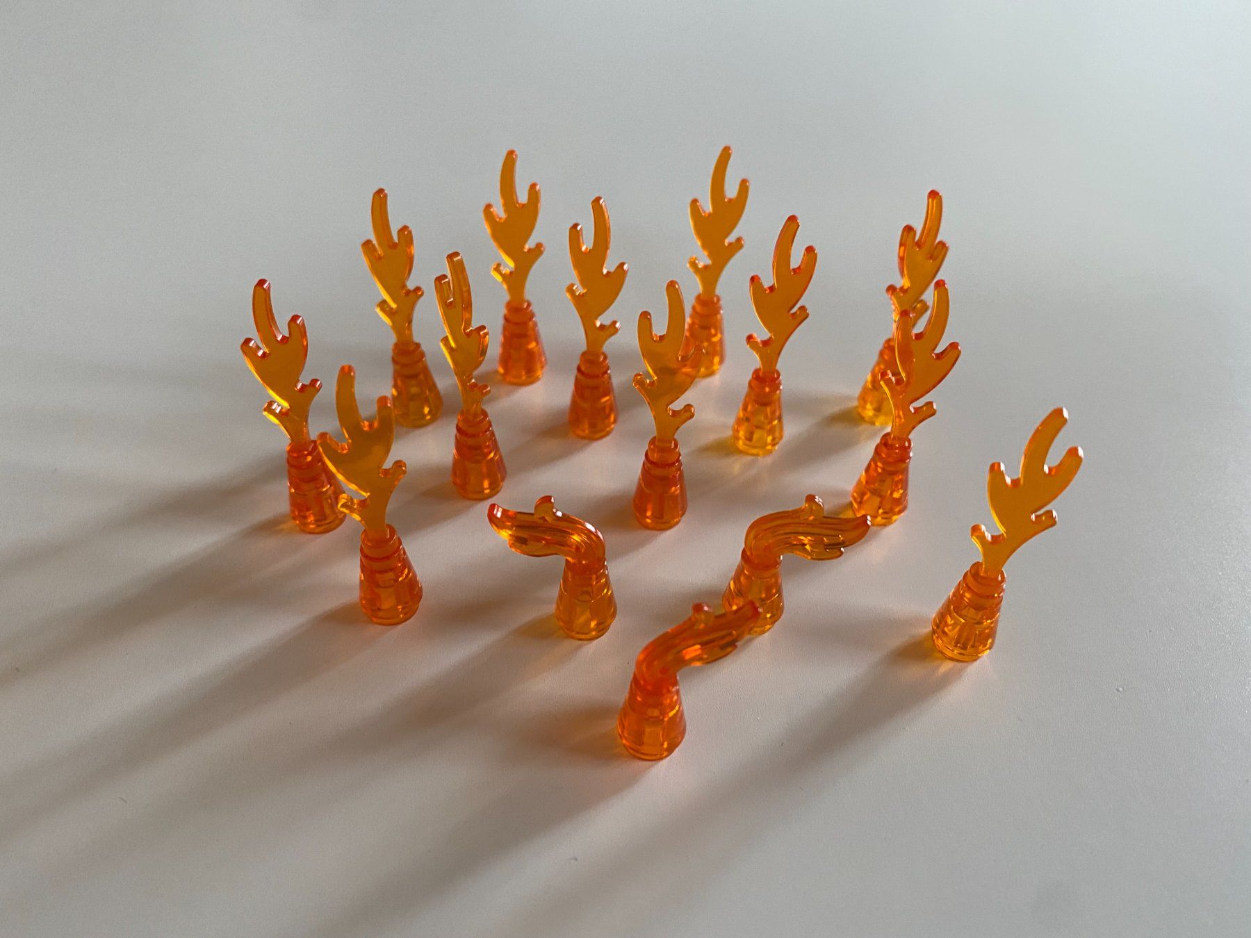 Lego Giocattoli: LEGO - DIVERSE - TRANSPARENTE - ORANGE - FEUER – Usato da Gelterkinden venduto da ajdt4