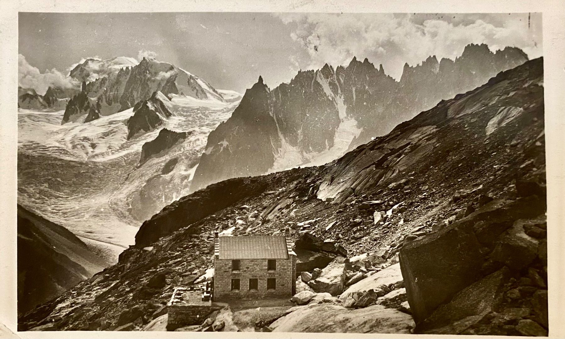 Ansichtskarten: 1951 Chamonix Le Refuge du Couvercle & le Glacier du Géant – Gebraucht aus Root von ENGLAND-TREASURES 1