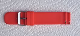 Uhrenarmband Silikon rot mit Schnellverschluss neu