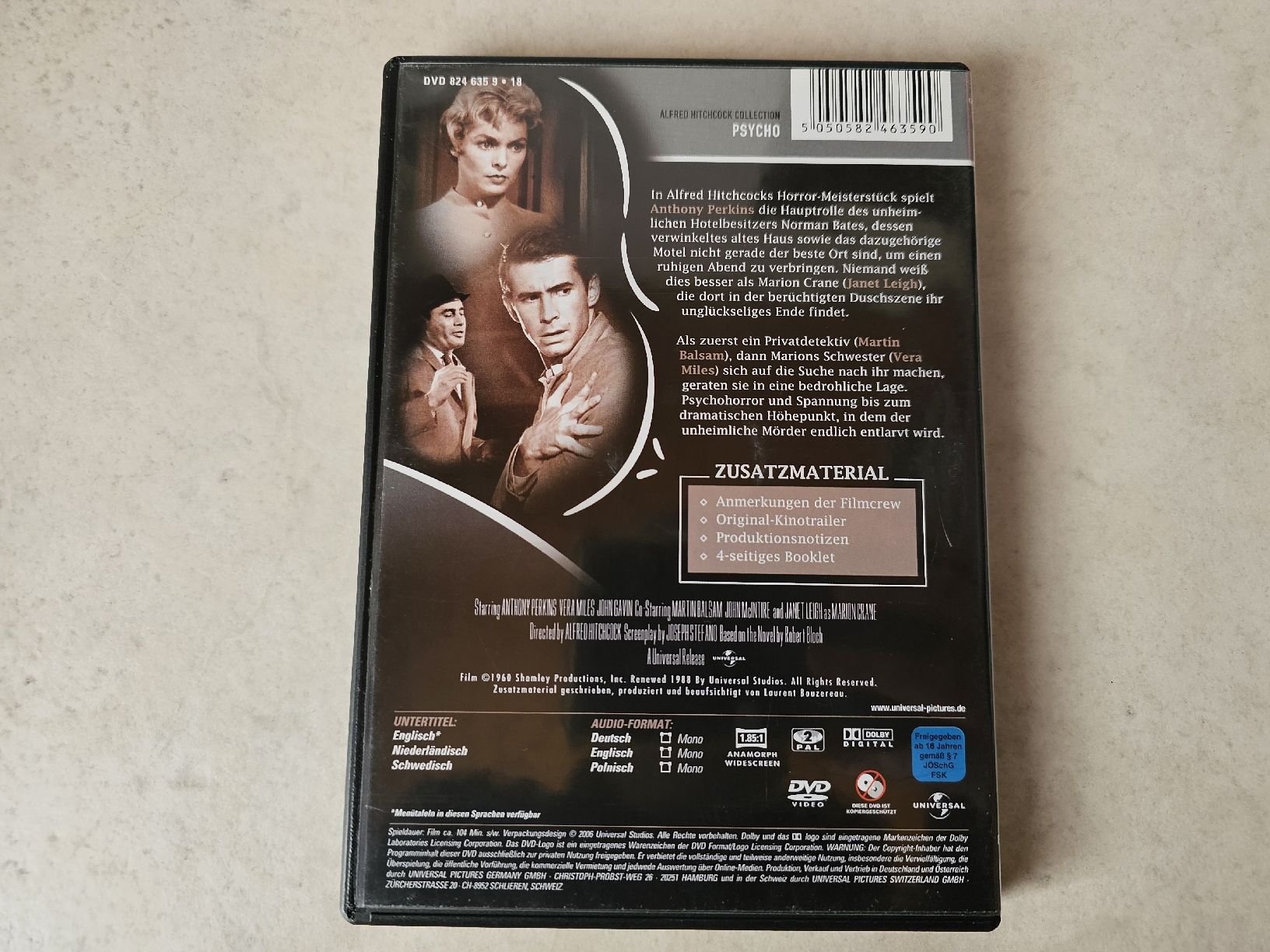 Tous les DVDs: Psycho  /  Alfred Hitchcock Collection – D'occasion à Schneisingen par backstore24 1