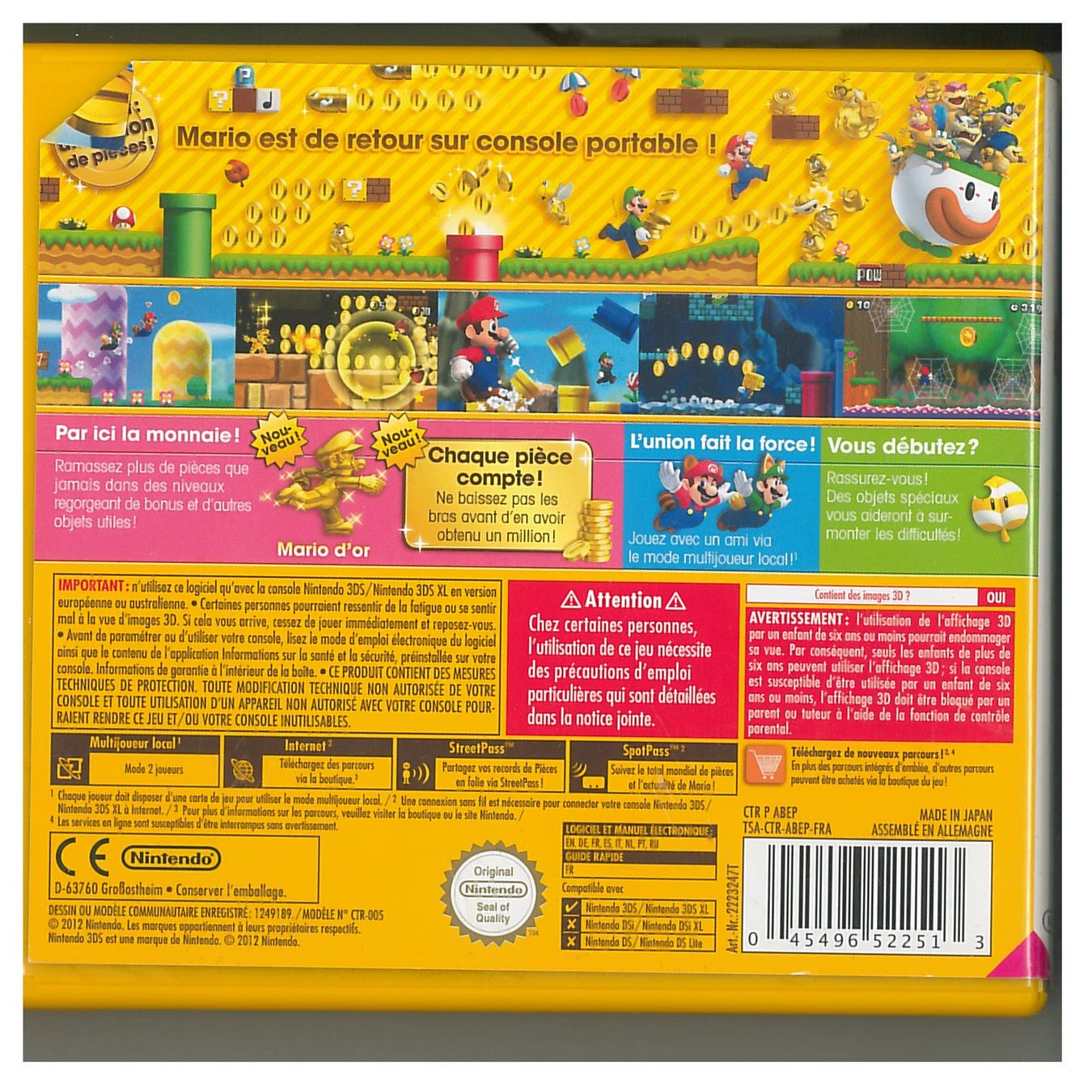 Jeux: New Super Mario Bros. 2 3DS jeu – D'occasion à Moutier par Loco65 1