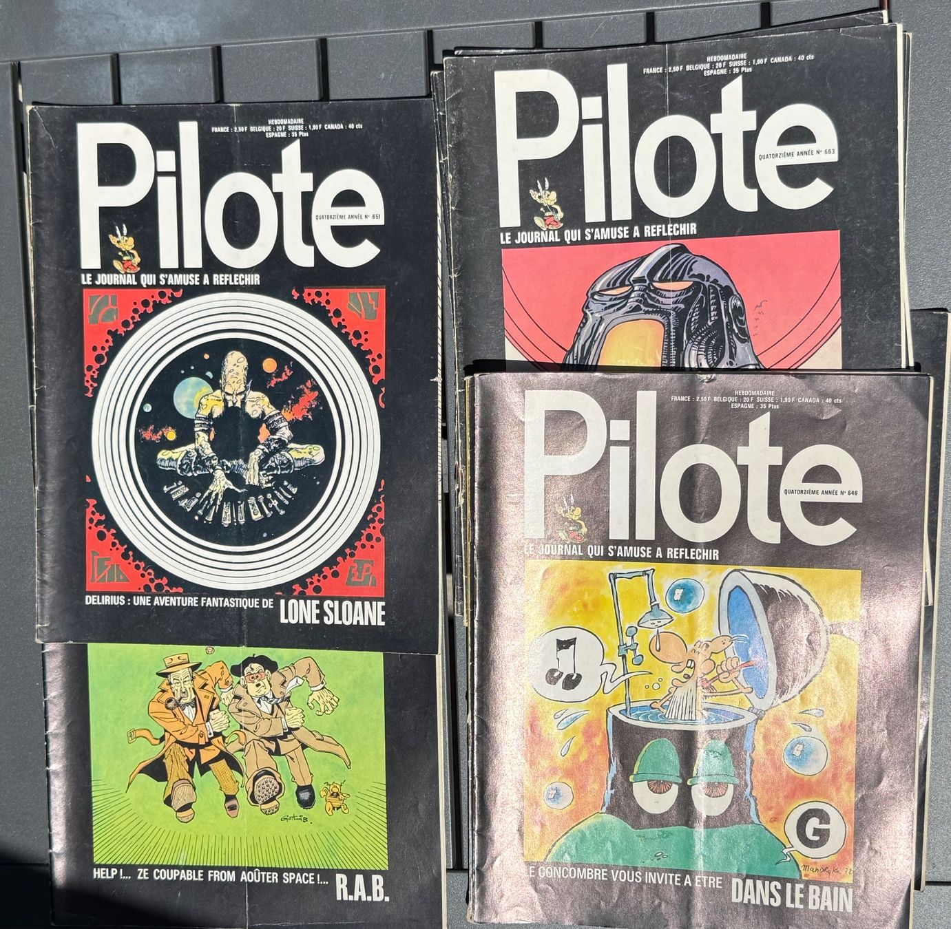 Riviste & Magazine: Lot de 15 magazines Pilote - 1972 – Usato da Denges venduto da peumens