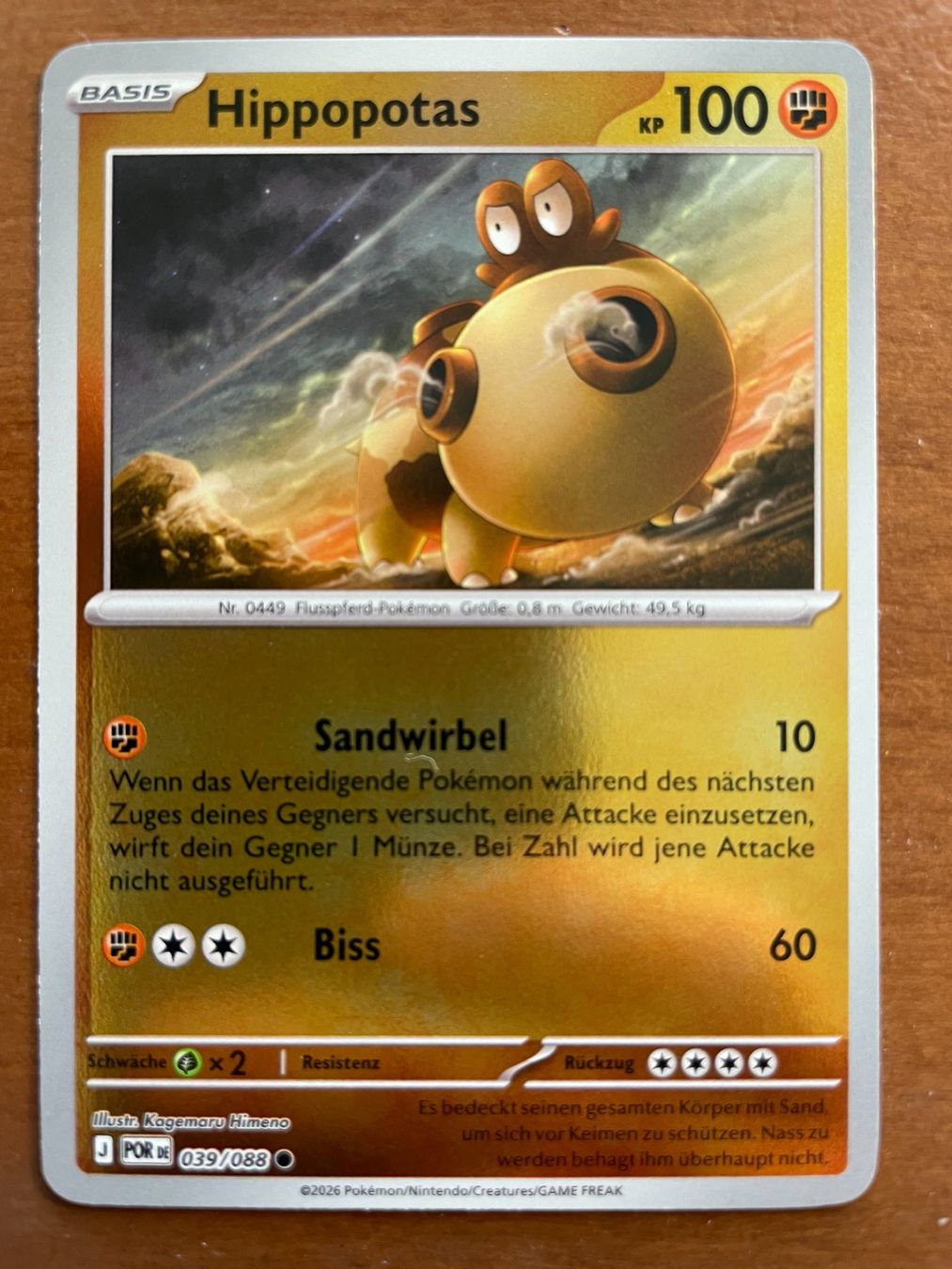 Pokémon Cartes à collectionner: Pokemon Hippopotas Reverse (Versand gratis) – Neuf (Voir description) à Chur par Angerson