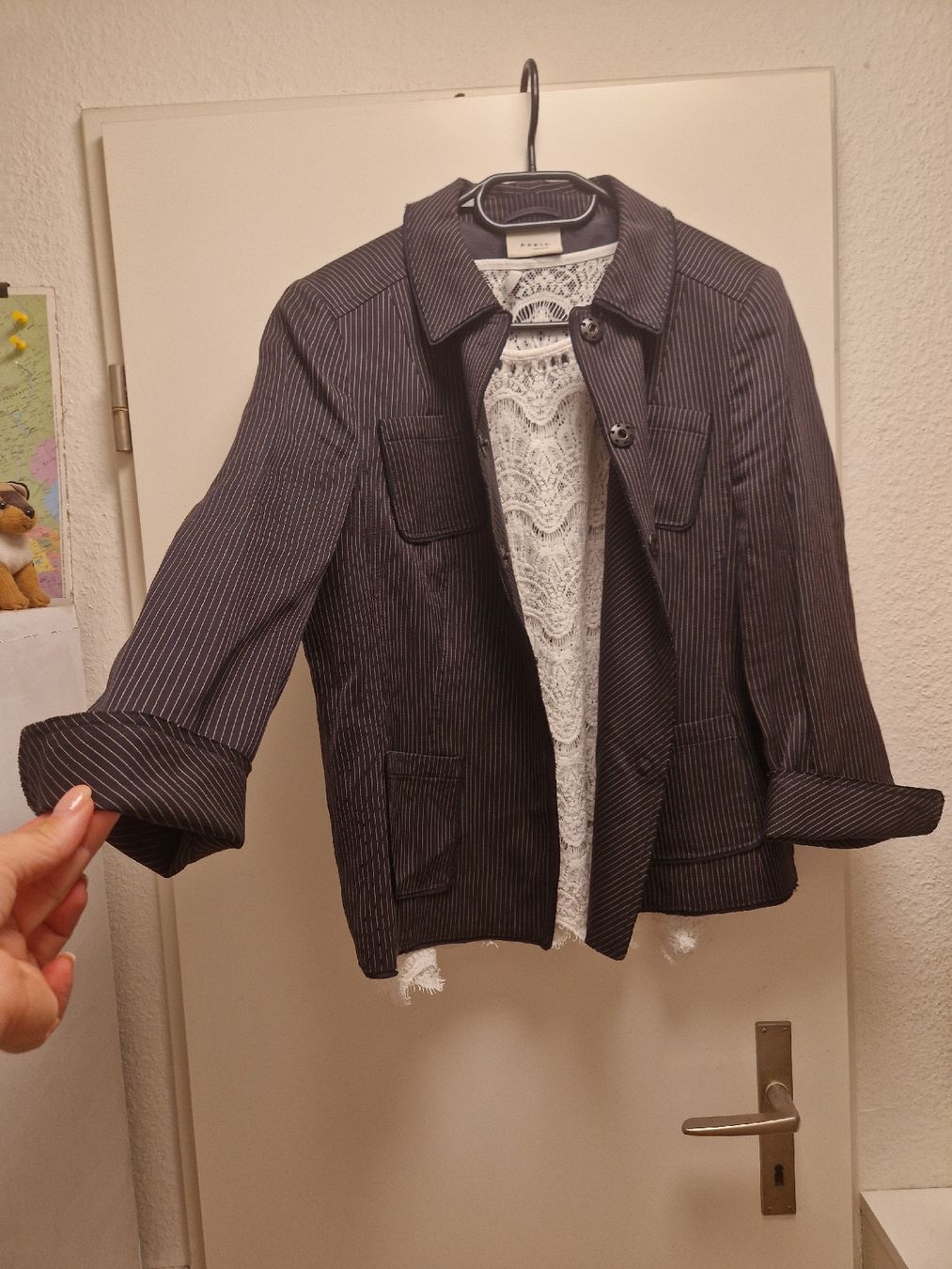 Chemisiers: Damen Bluse weiss Spitze – D'occasion à Binningen par Daja75 2