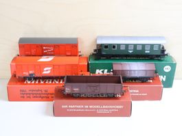 Klein Modellbahn 5 x Wagen H0 - schöne Modelle