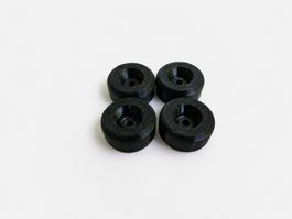 4x Ersatzfüße für Bernina 530 730 Vintage Nähmaschine Schwar