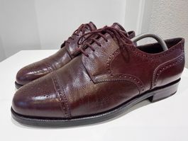 Bally Suisse Vasano Herrenschuhe Leder Oxford Brogue UK 10 F