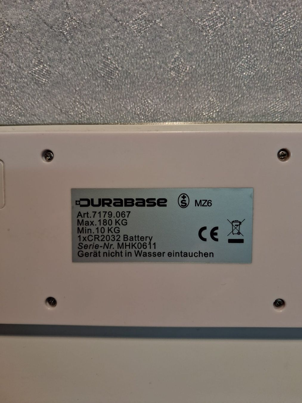 Durabase Bilance pesapersone: Personenwaage DURABASE mit Glasoberfläche – Usato da Winterthur venduto da mar_jwg7 3