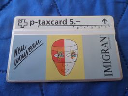 PTT p-taxcard 5.- neu, Glaxo Allenburys First application