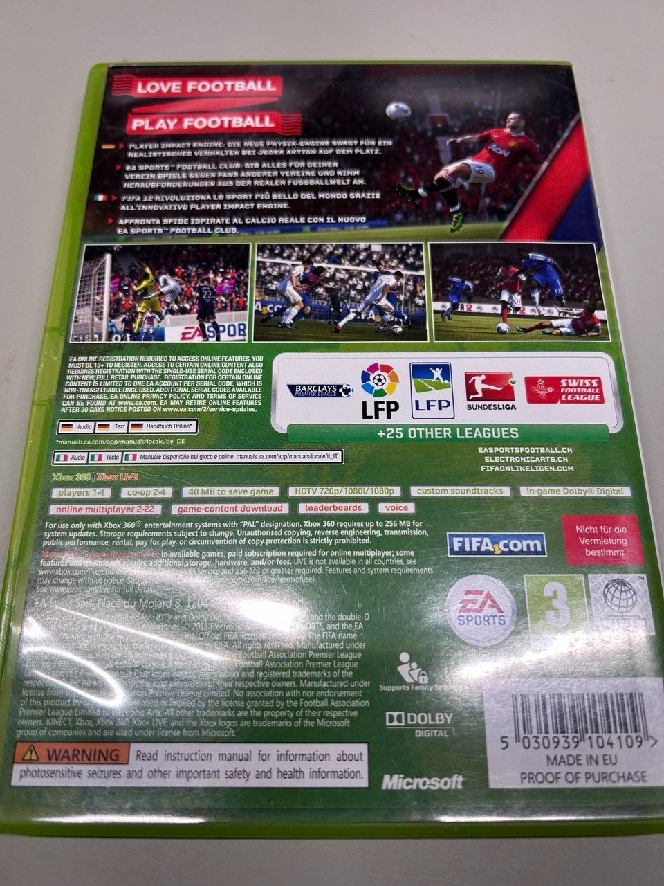 Microsoft Giochi: FIFA 12 per la console Xbox 360 – Usato da Giubiasco venduto da LorisVale 1