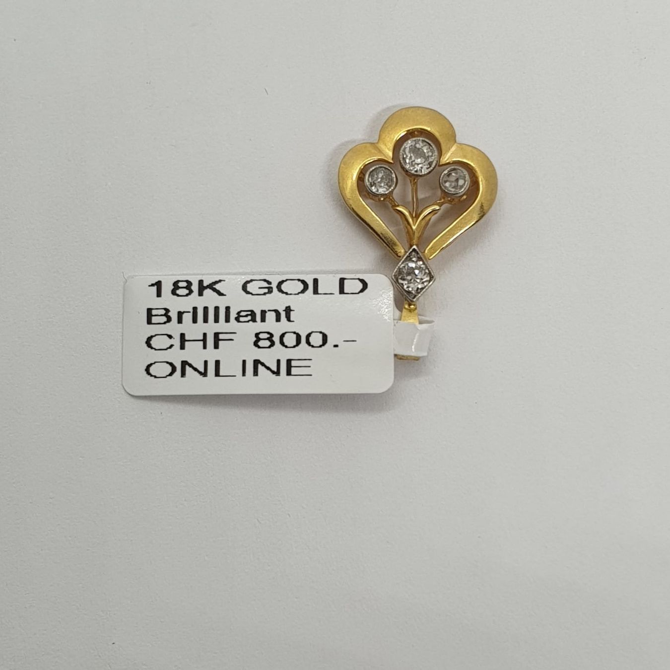 Ciondoli: Echt 18K Gold - Brilliant Anhänger – Usato da Luzern venduto da Goldhaus-Luzern 3