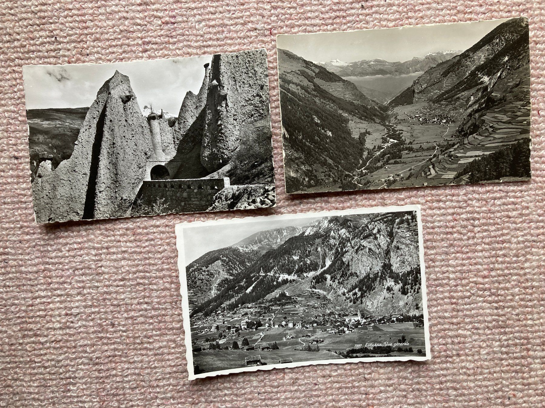 Ansichtskarten: 3 alte Ansichtskarten von Evolène, Val d' Hérens – Gebraucht aus Lütisburg von wiesenpippau