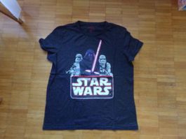 Herren T-Shirt schwarz-grau  Star Wars   Gr. XL  C&A