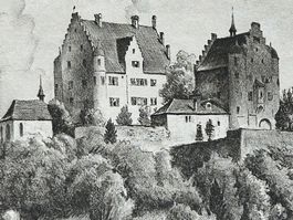 Altenklingen Schloss Original Lithographie E. E. Schlatter ❗