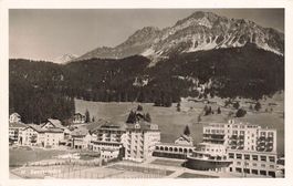 Lenzerheide GR Panorama Hotels und Berge
