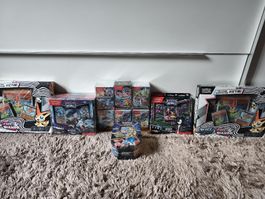 Lotto prodotti Pokémon vari, scatole e confezioni