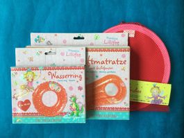 Set Prinzessin Lillifee Wasserring Luftmatratze Frisbee Neu