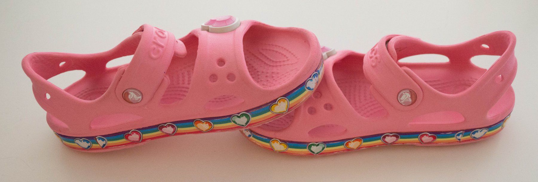 Crocs Scarpe per ragazzi: Crocs FUN RAINBOW - Pink Sandalen Gr.29/30 – Usato da Zürich venduto da sambaum 2