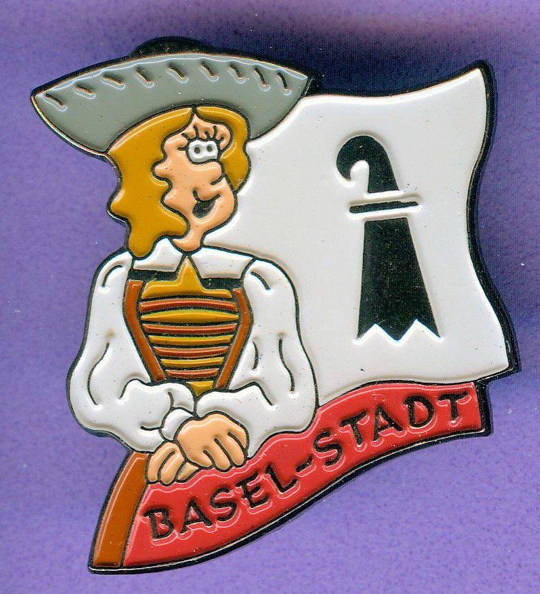 Placchette & Badge: Wappen & Tracht   BASEL STADT – Usato da Winterthur venduto da Sammleroase