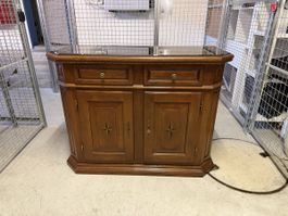 Antiker Schrank mit Glasplatte, Holz, Top Zustand!