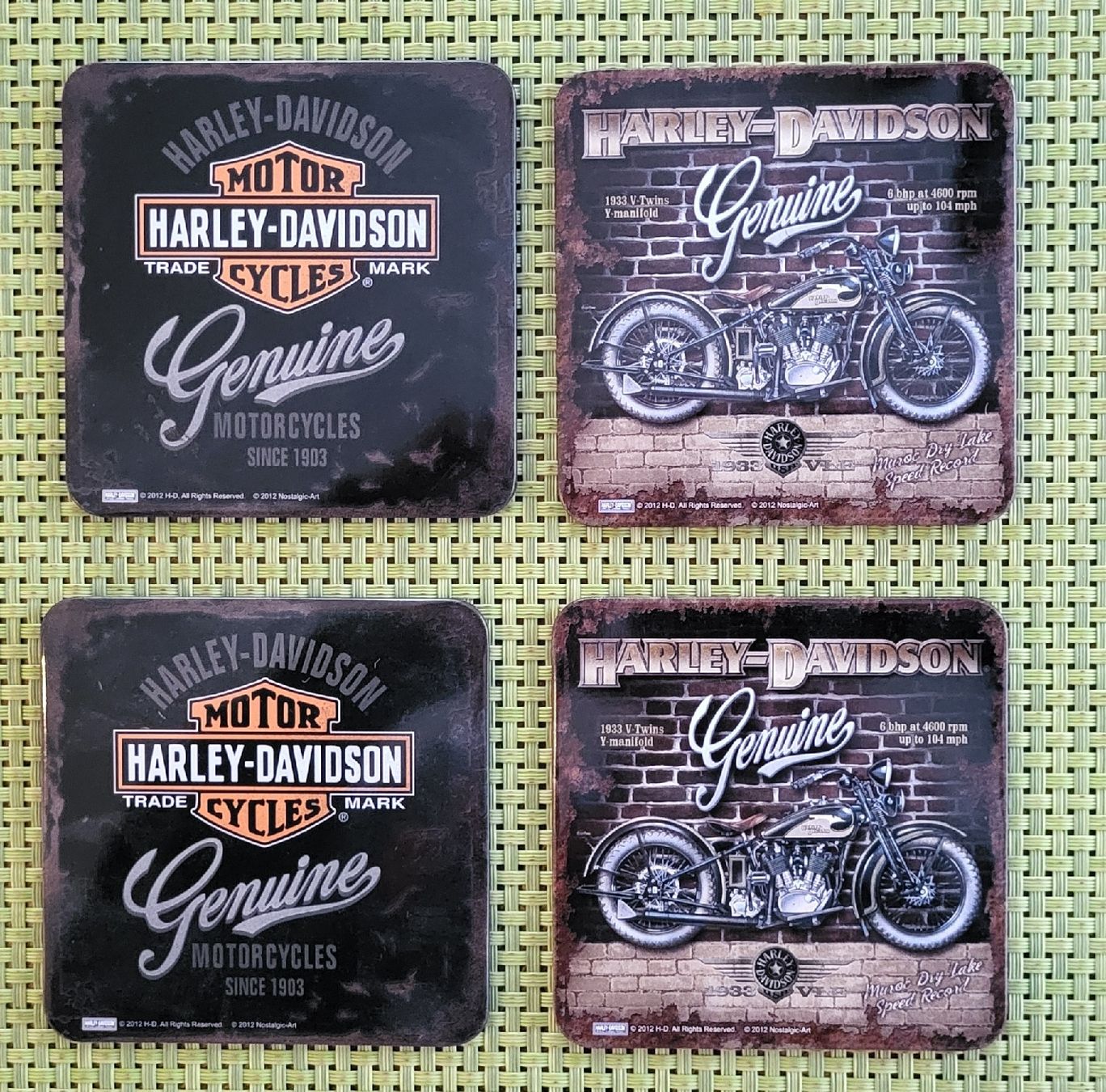 Untersetzer: Getränke-Untersetzer Harley-Davidson – Neu (gemäss Beschreibung) aus Au SG von Bullitt_77