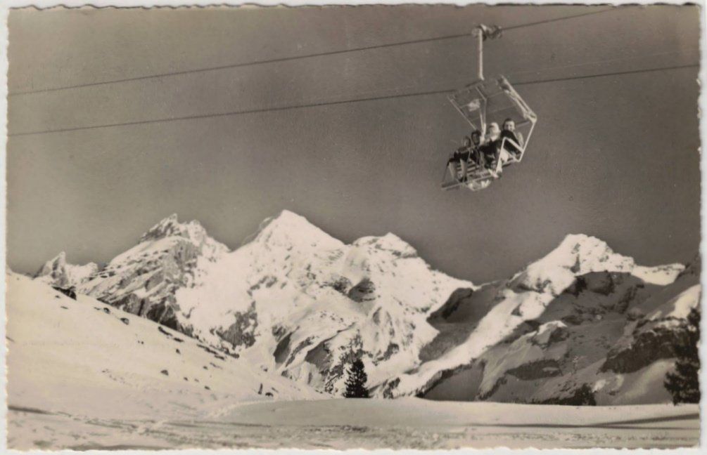Cartoline postali: Kandersteg - Sessellift Oeschinen – Usato da Binningen venduto da Mountainrider