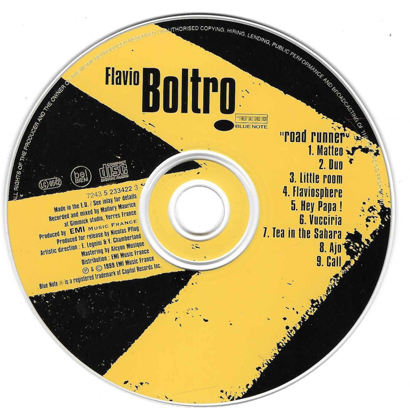 CDs: FLAVIO BOLTRO  -  ROAD RUNNER – D'occasion à Bex par Giorgiob 2