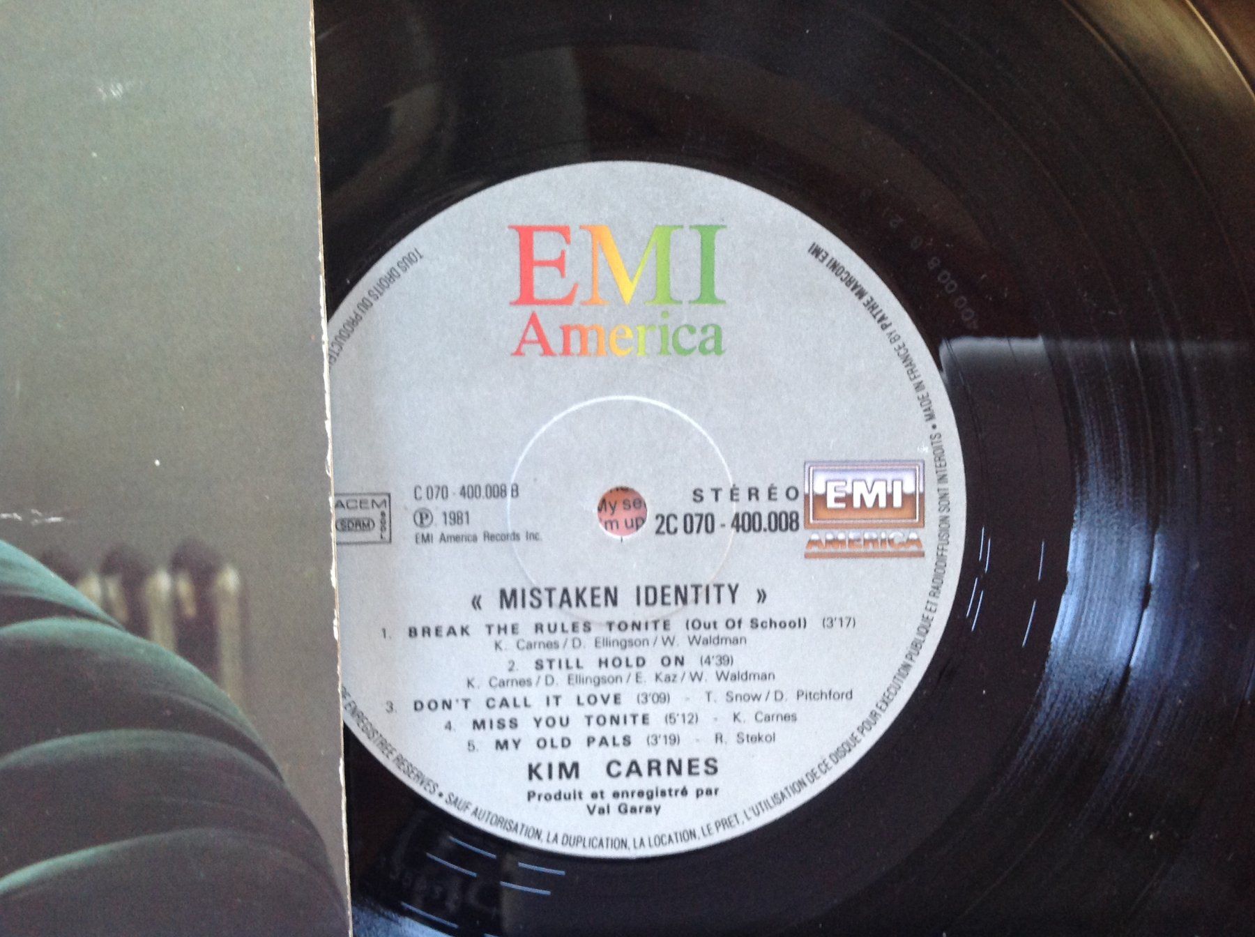 Schallplatten: 33 t / LP Vinyle /  Kim Carnes – Gebraucht aus Vuiteboeuf von broticaire 1