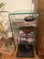 Regal aus Glas für Schallplatten und CDs gebrauchter Zustand